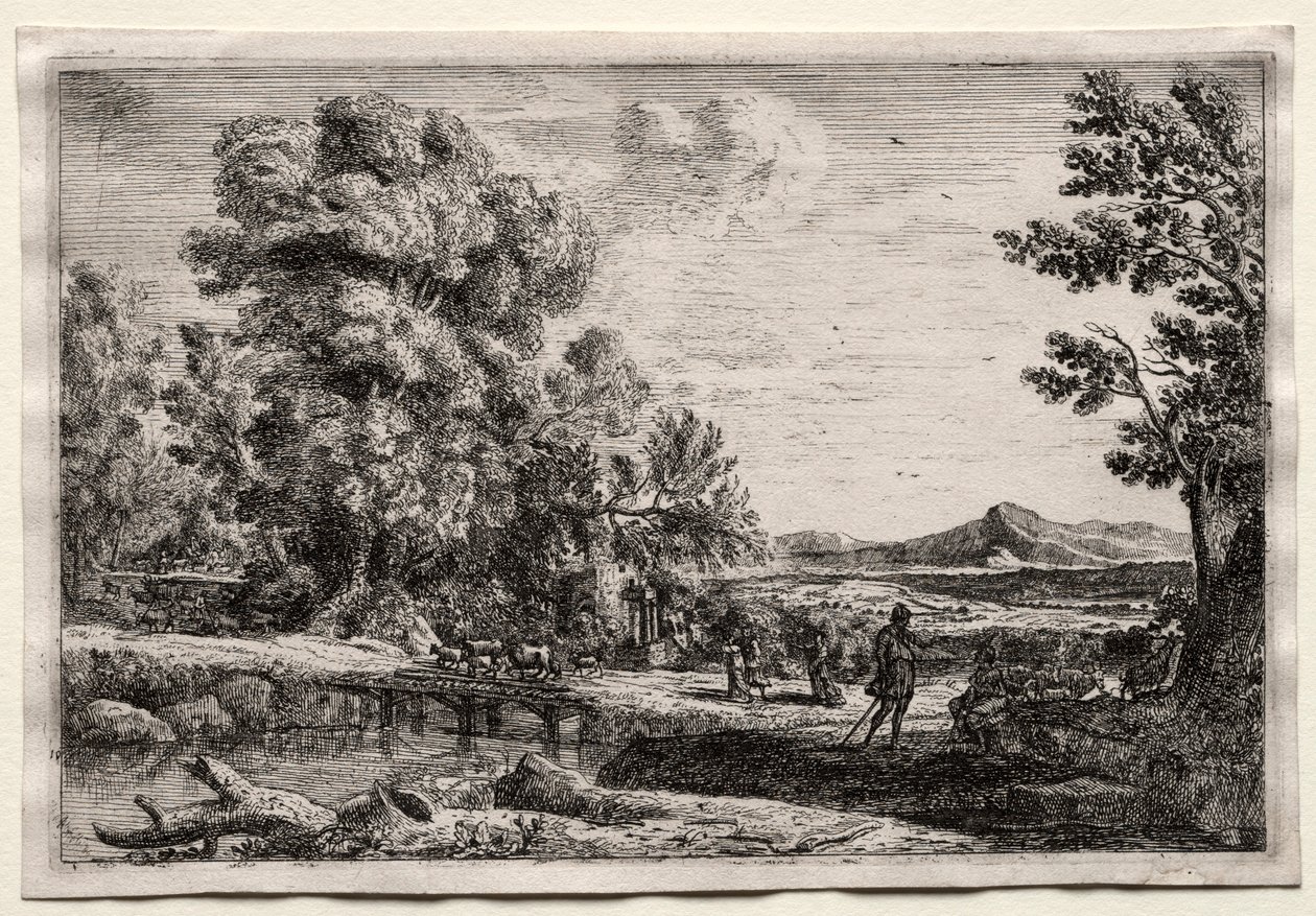The Wooden Bridge by Claude Lorrain