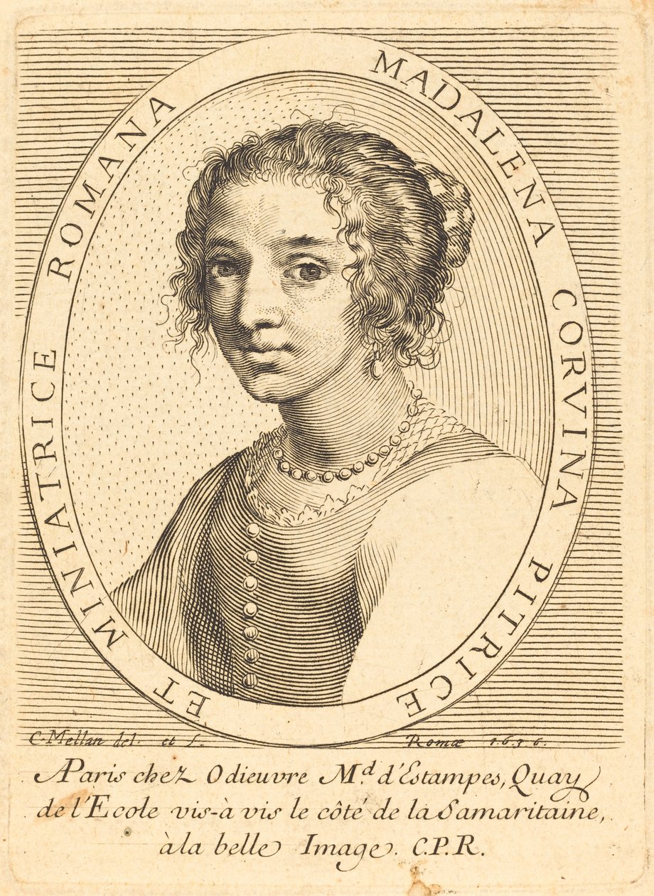 Maddalena Corvina by Claude Mellan