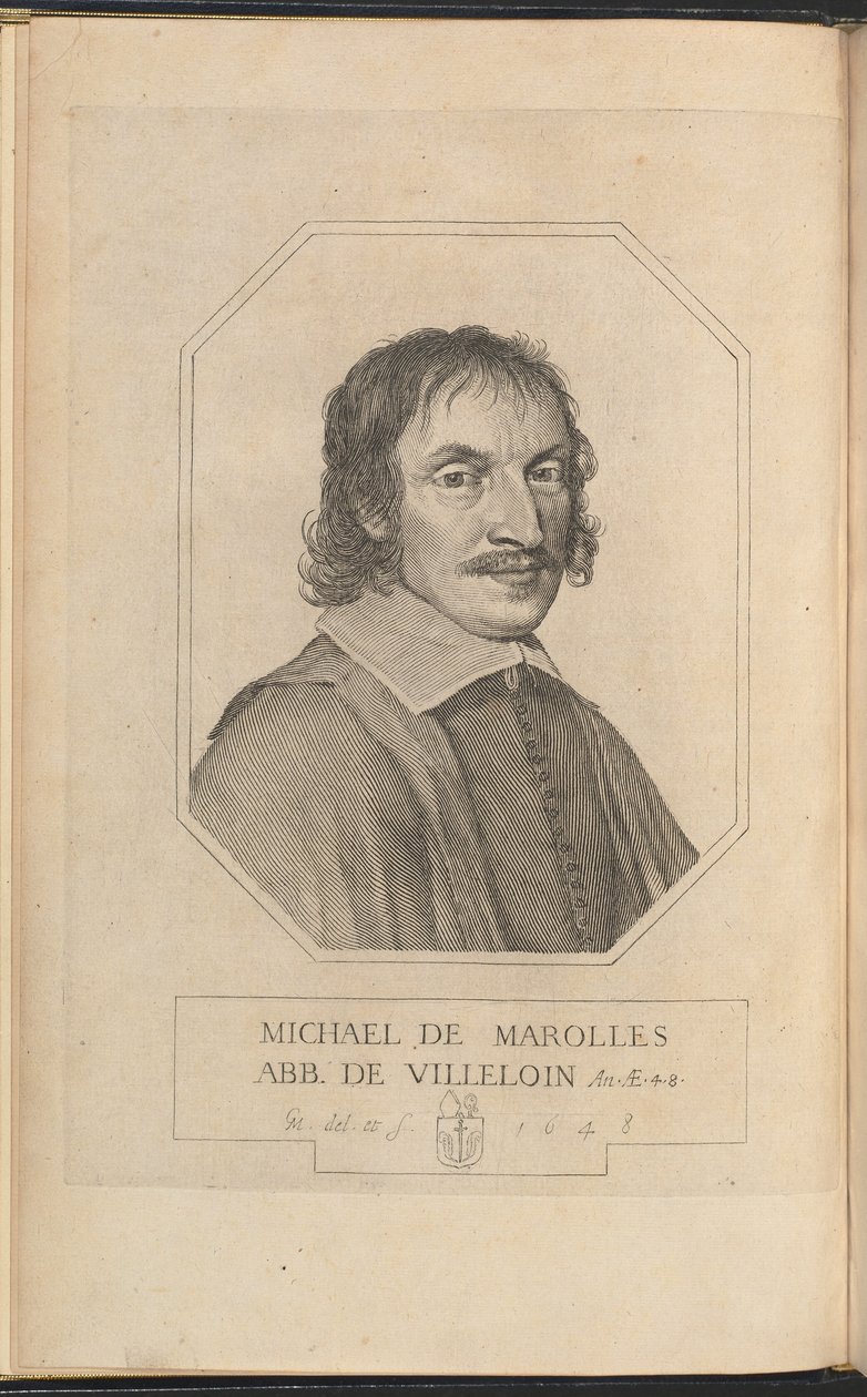 Michel de Marolles by Claude Mellan
