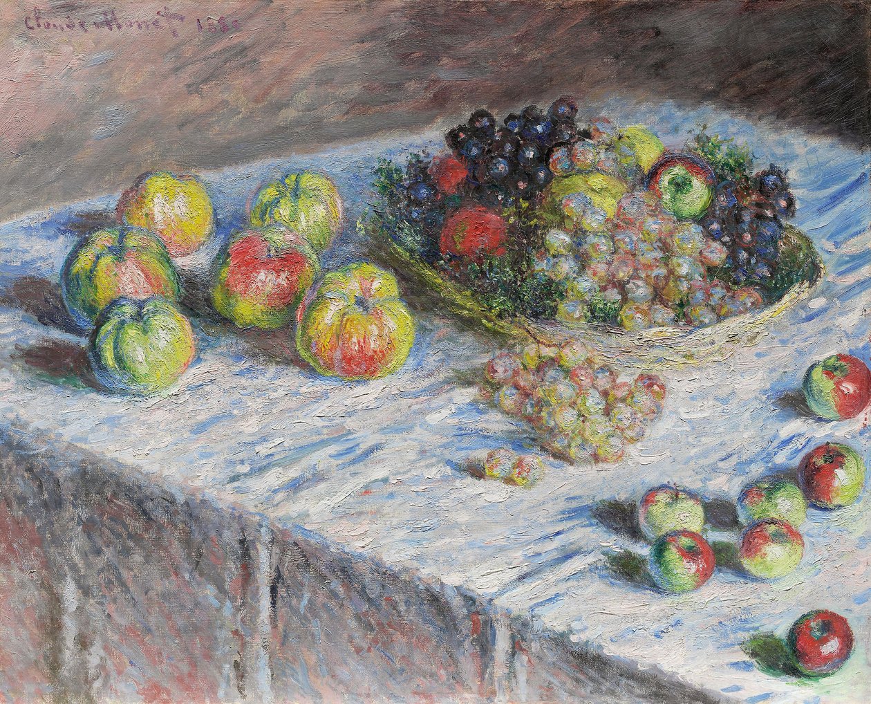 Apples and Grapes by Claude Monet