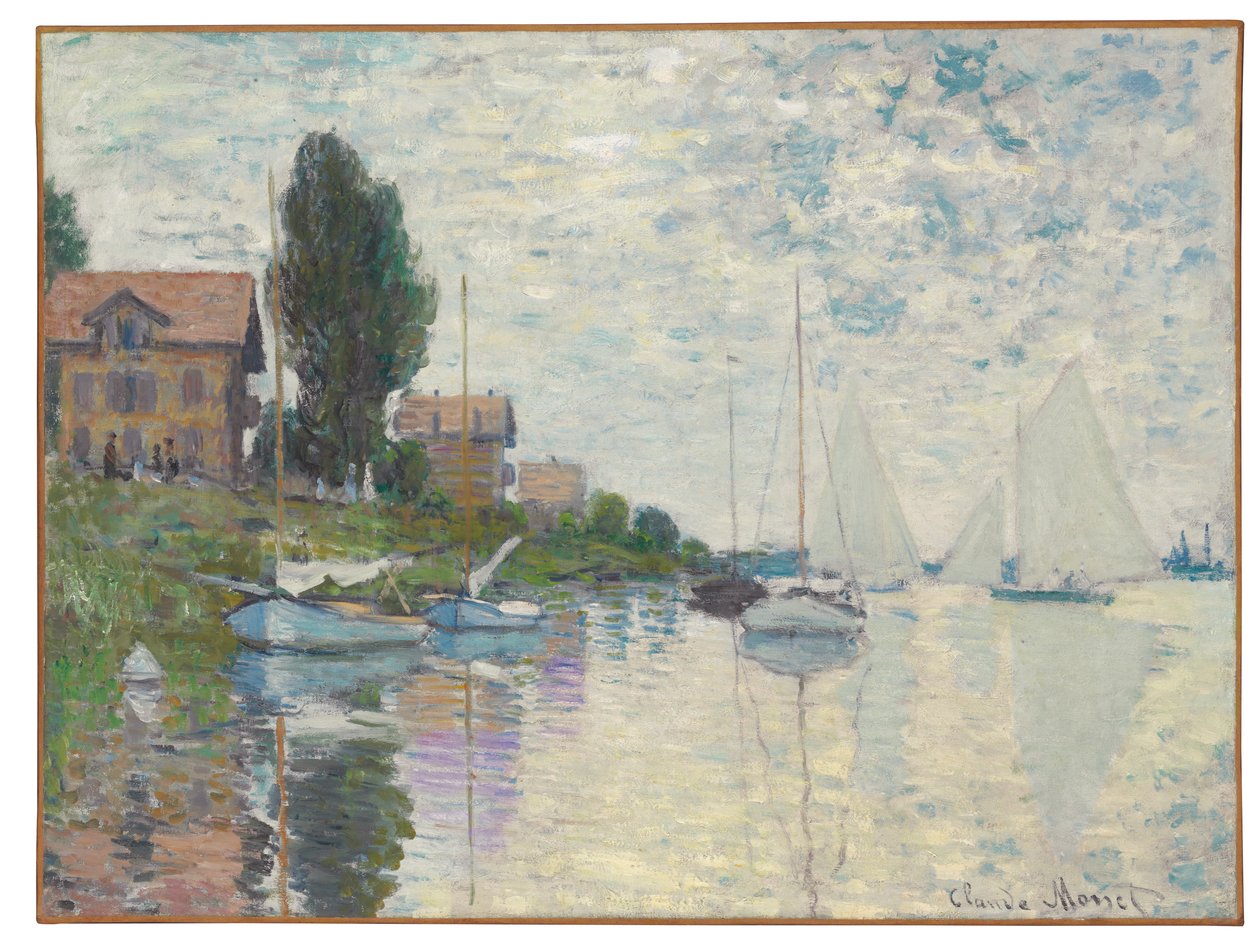 At Petit-Gennevilliers, 1874 by Claude Monet