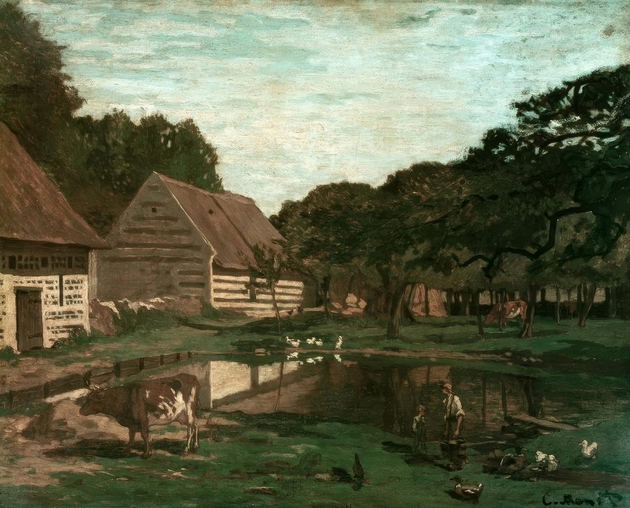 Farmyard in Normandy by Claude Monet