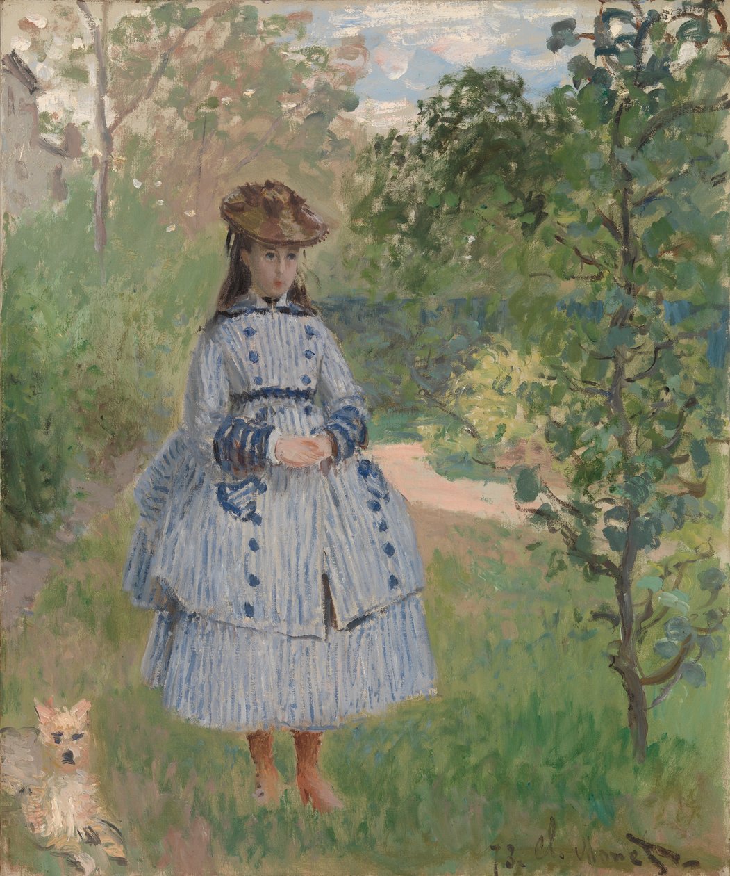 Girl with Dog by Claude Monet