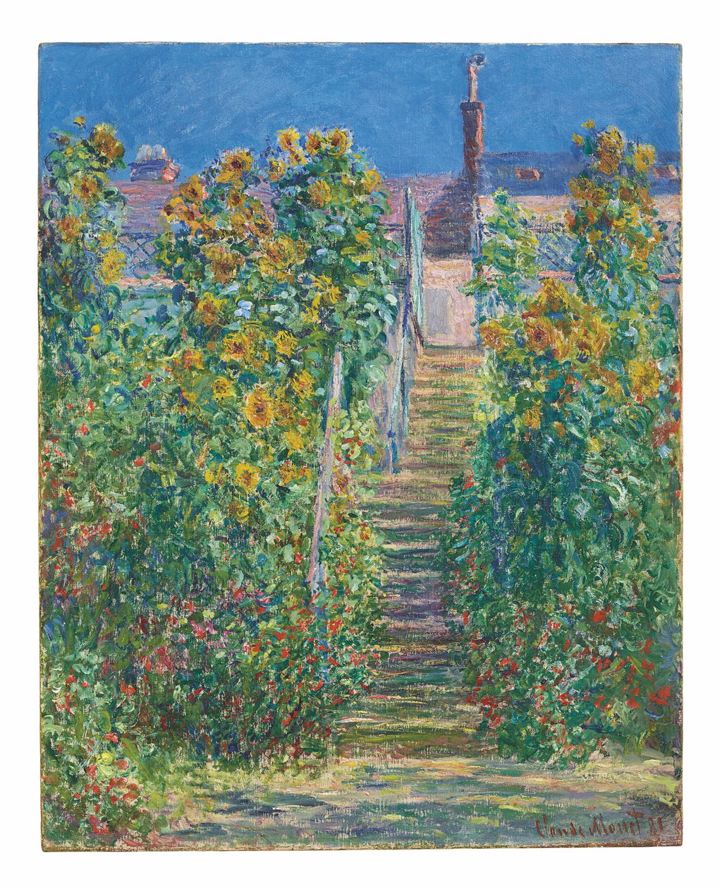 The Staircase at Vétheuil by Claude Monet