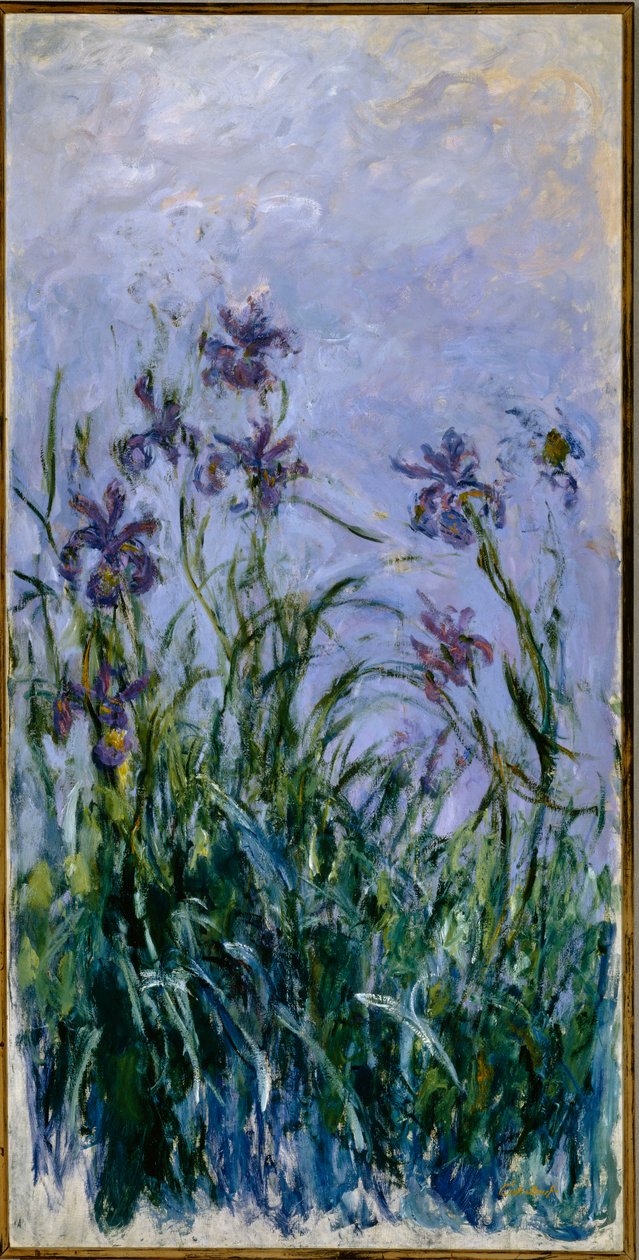 Purple Irises by Claude Monet
