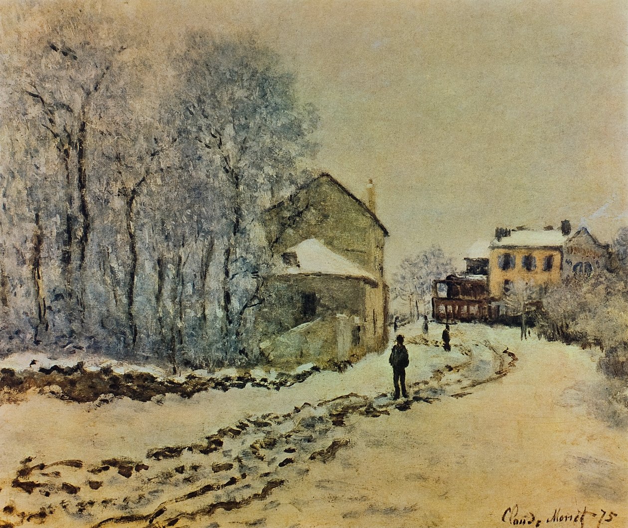 Snow in Argenteuil by Claude Monet