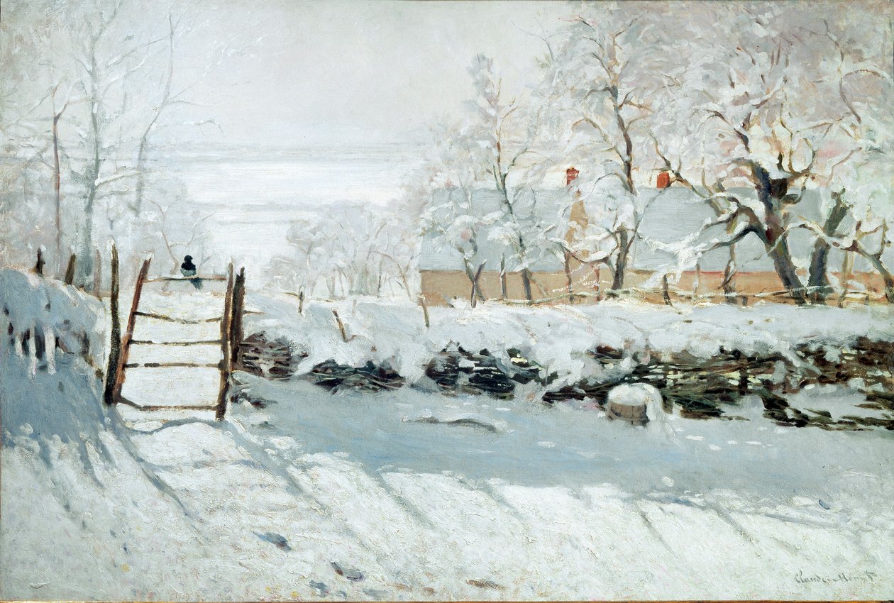The Magpie by Claude Monet
