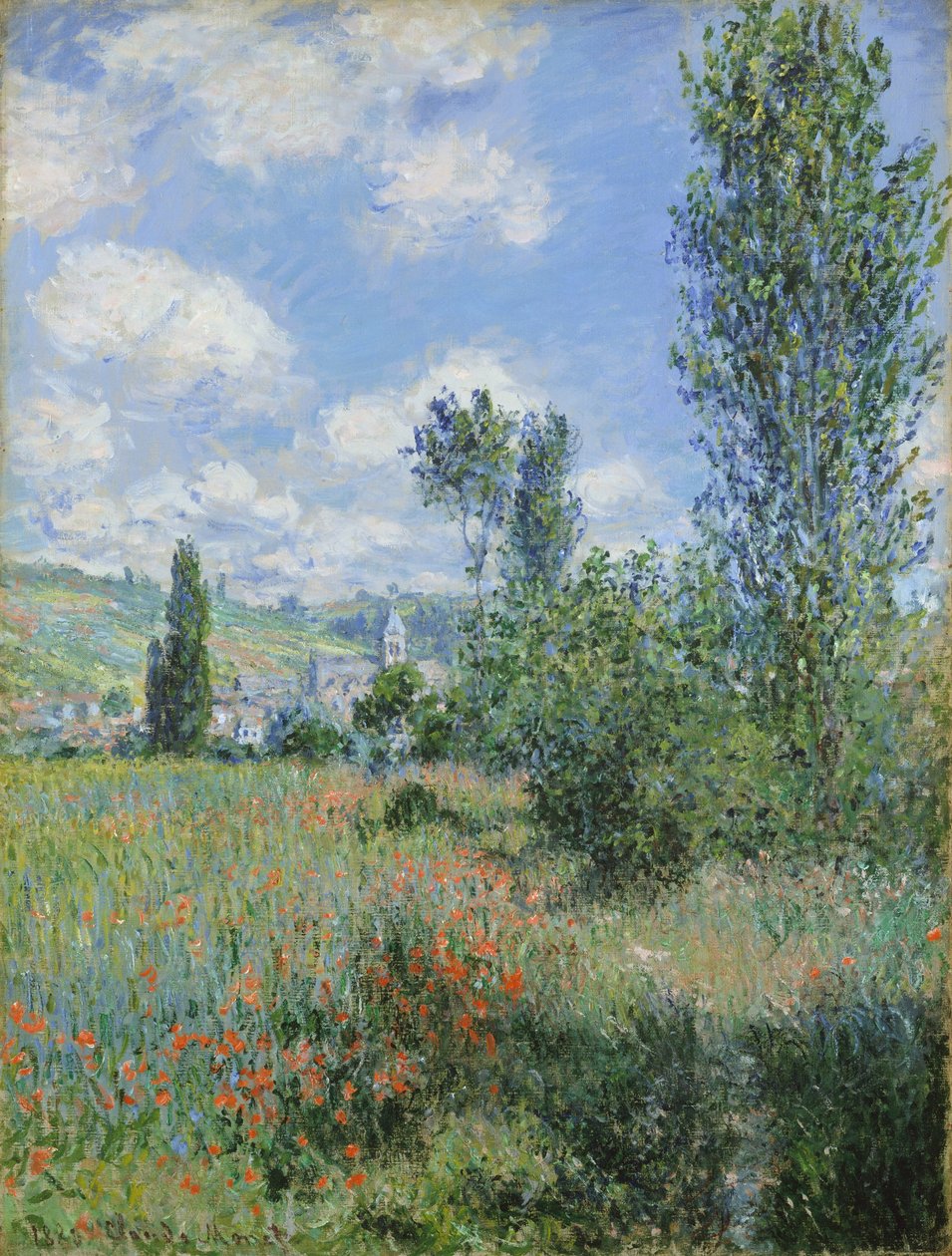 View of Vétheuil by Claude Monet