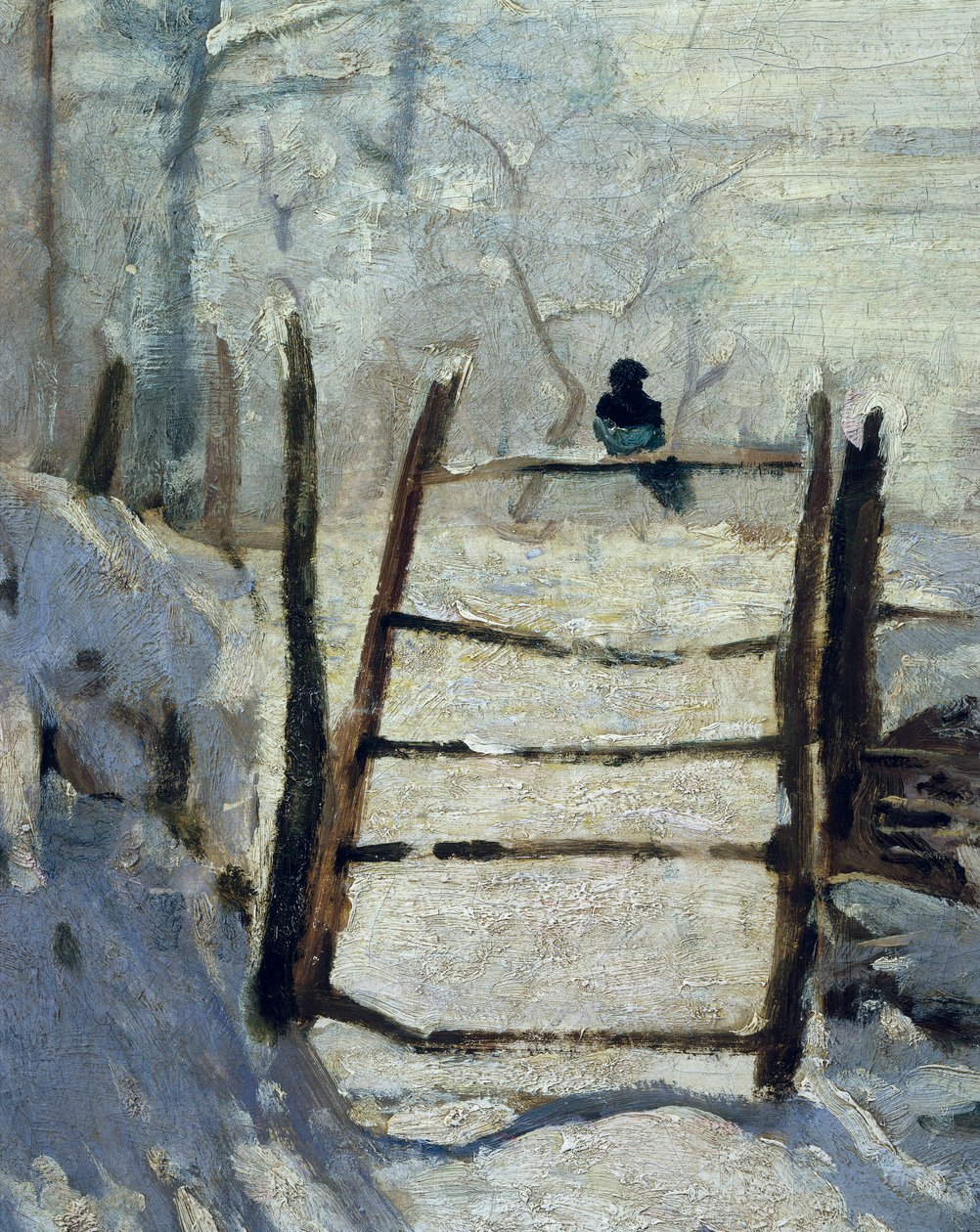 The Magpie by Claude Monet