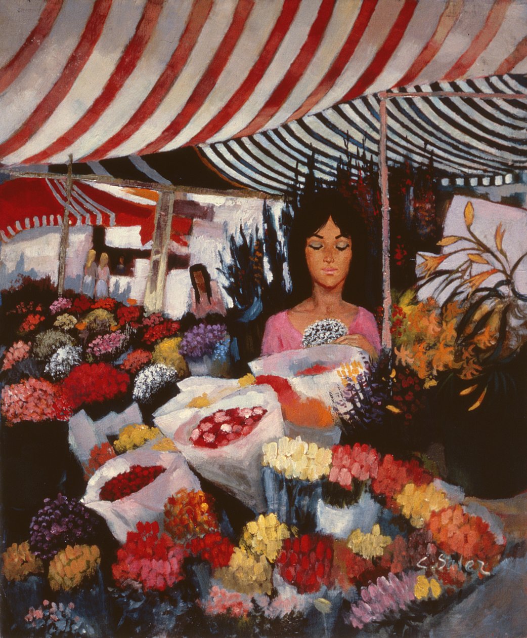 The Flower Seller by Claude Salez