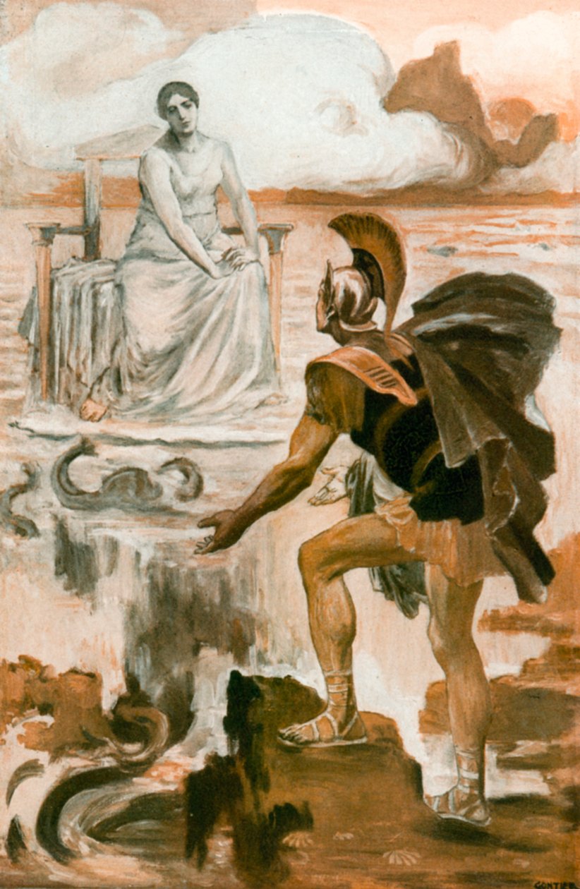 Illustration for the Iliad by Homer by Clement Goutier