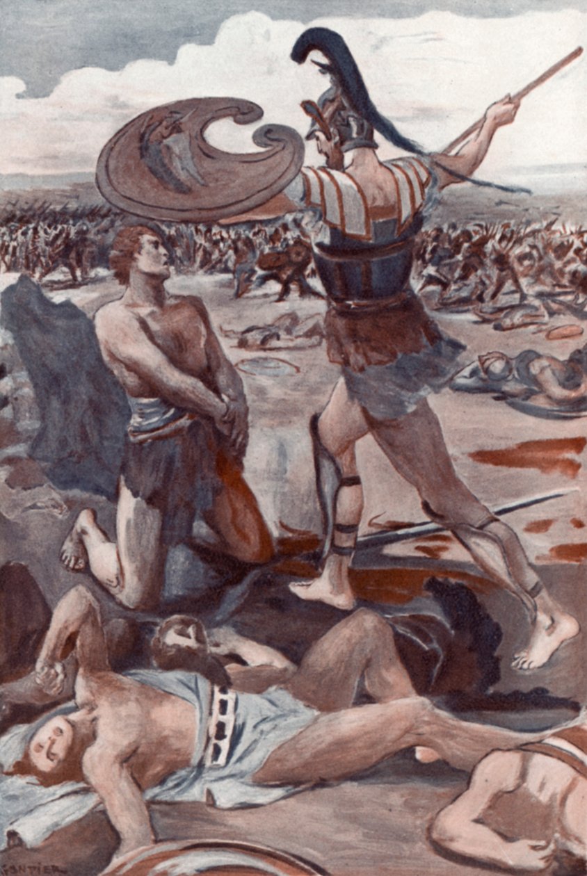 Illustration for the Iliad by Homer by Clement Goutier