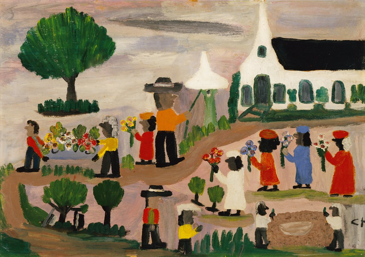 Funeral Procession by Clementine Hunter