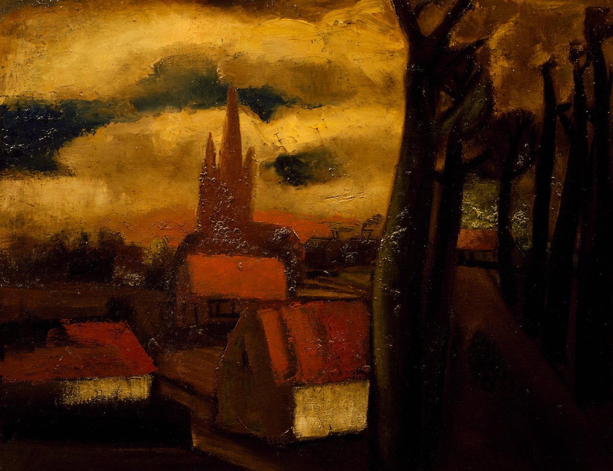 The Red Roofs by Constant Permeke