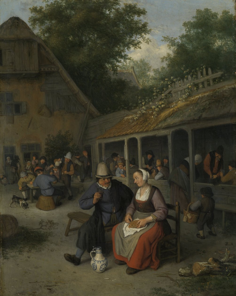 Country Inn by Cornelis Dusart