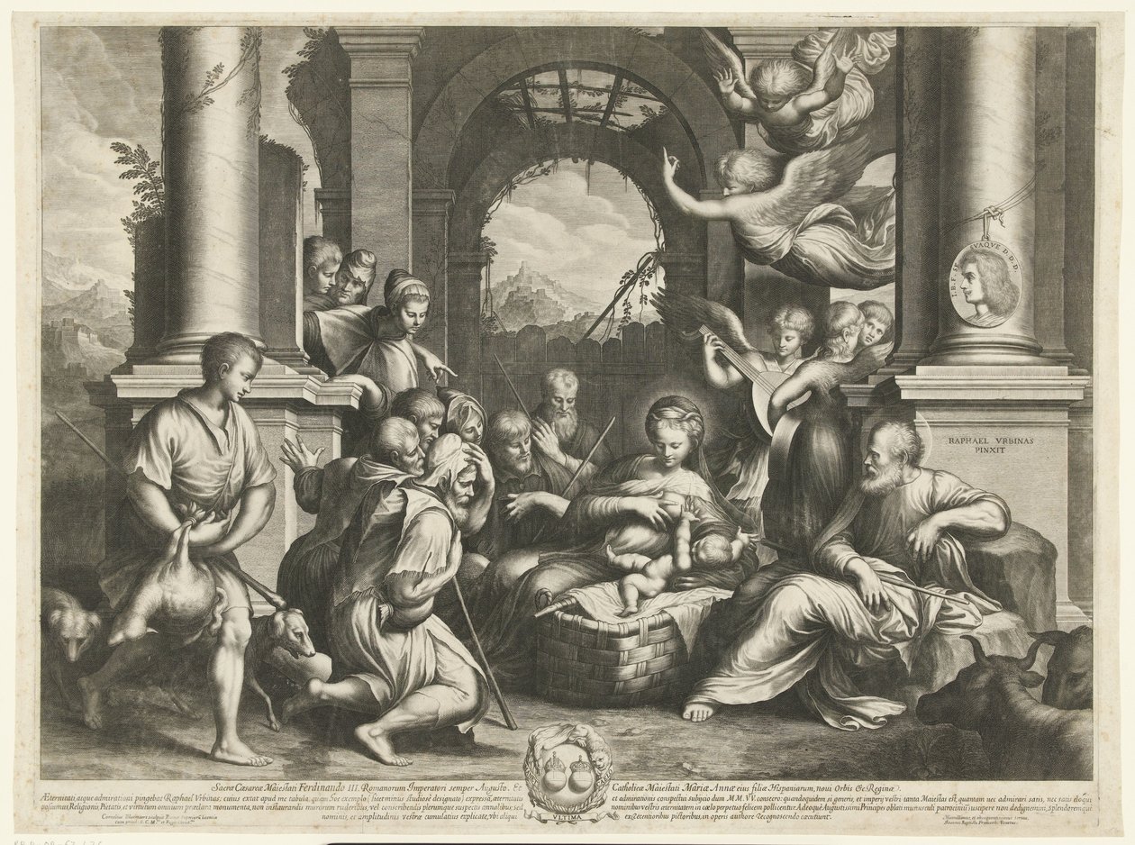 Adoration of the Shepherds by Cornelis Bloemaert (II)