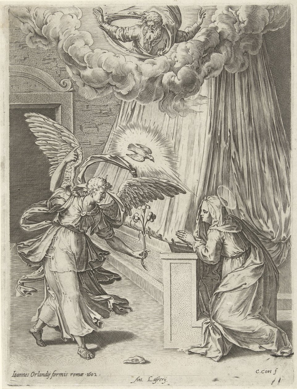Annunciation by Cornelis Cort
