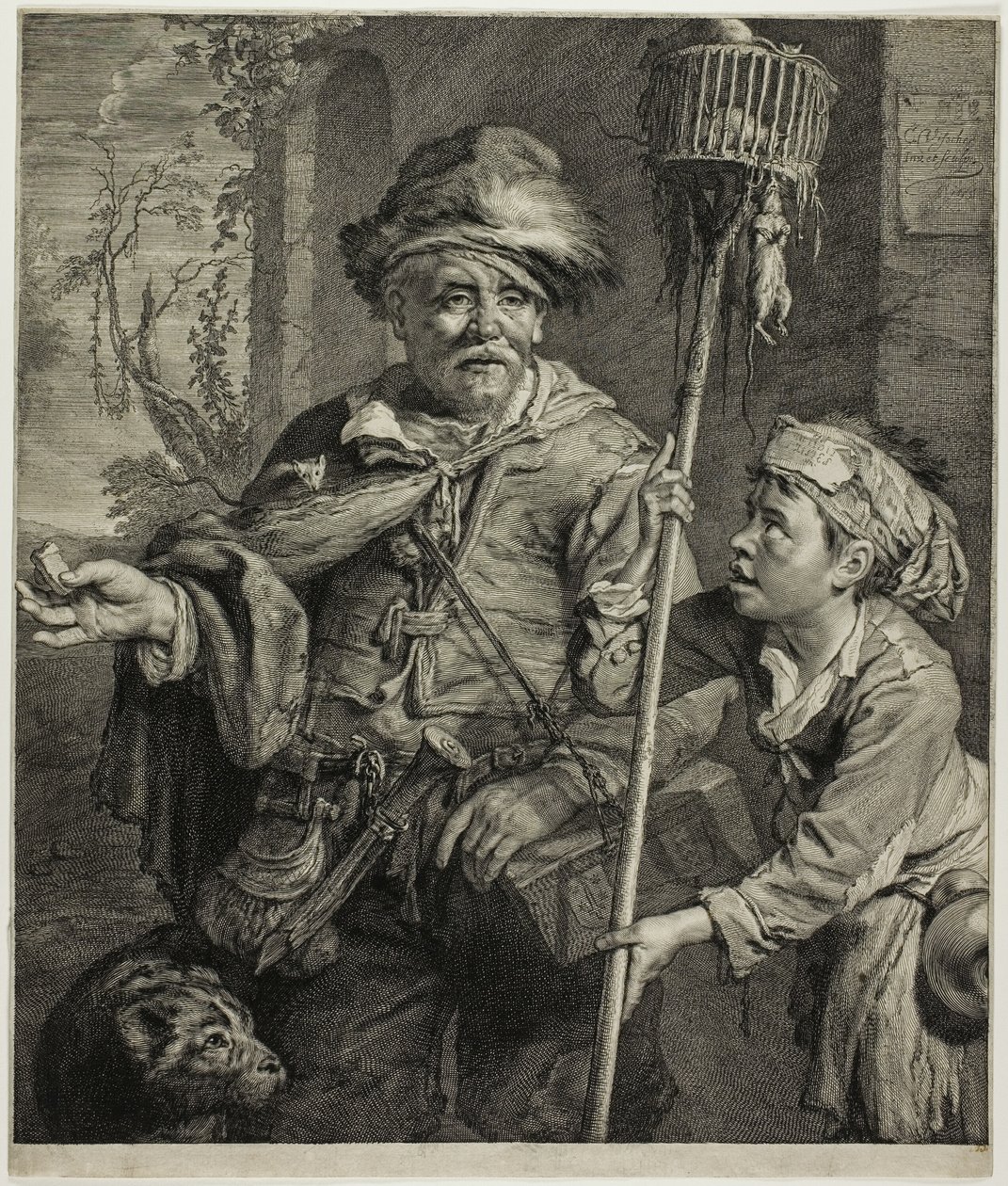 The Rat Catcher by Cornelis Visscher