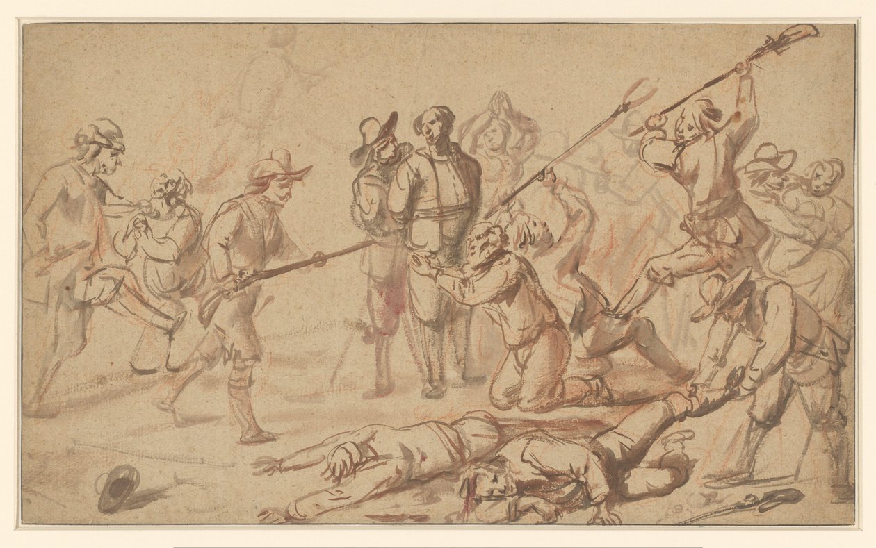Raid on Farmers by Cornelis de Wael