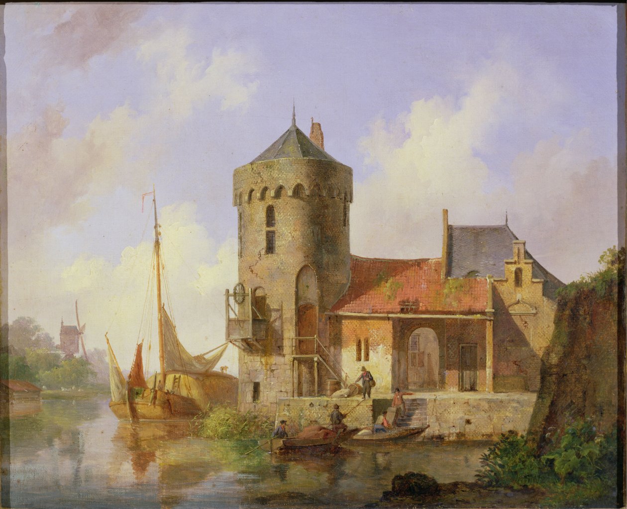 On the Rhine by Cornelis Springer