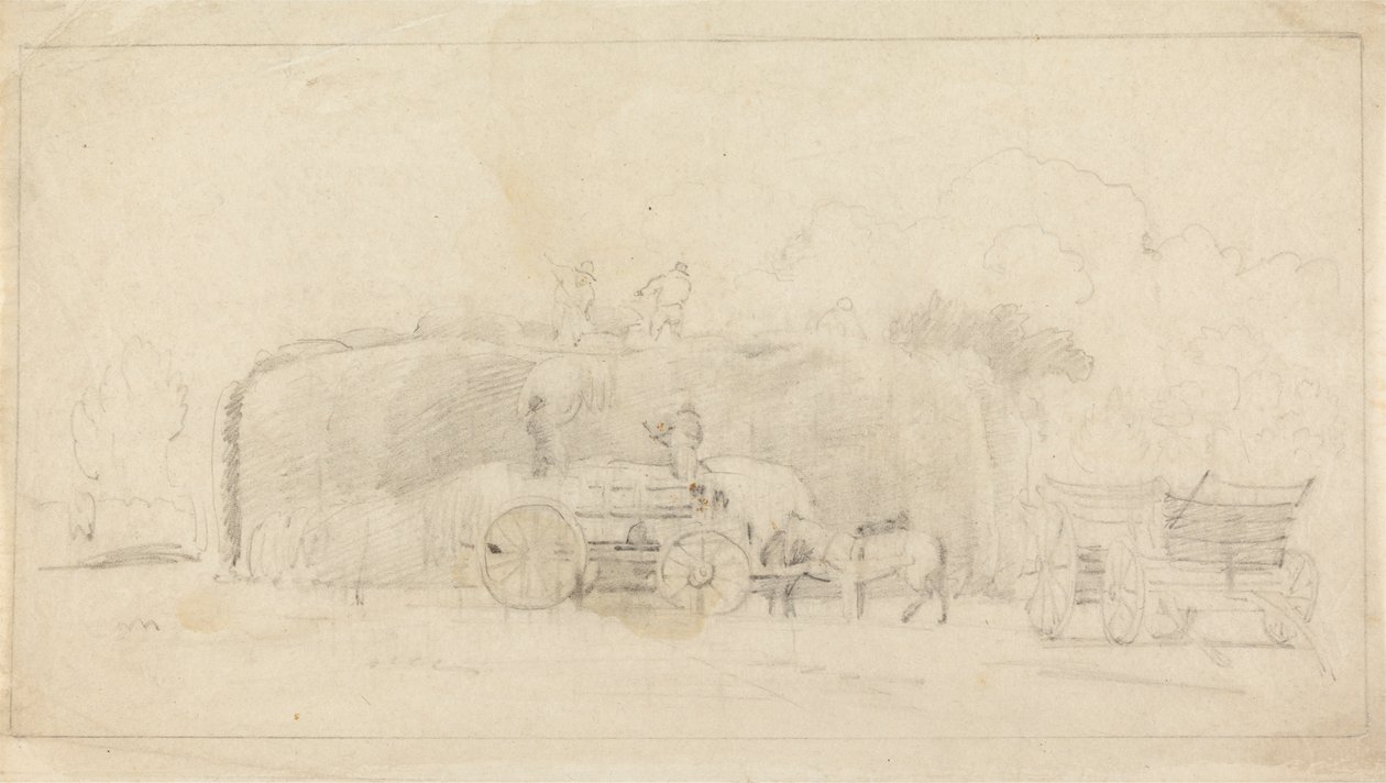 Haymakers by Cornelius Varley