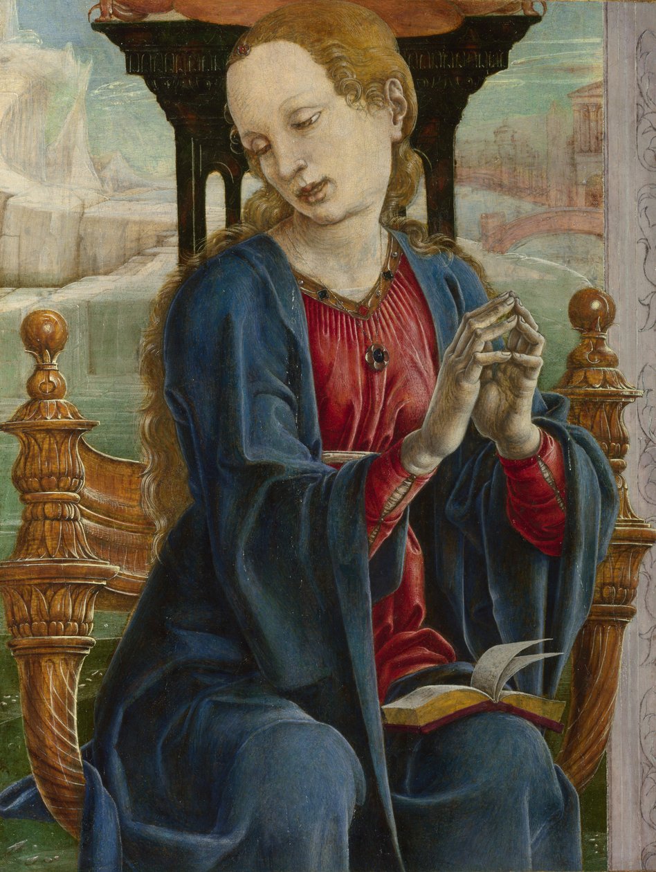 The Virgin Annunciate, ca 1475 by Cosimo Tura