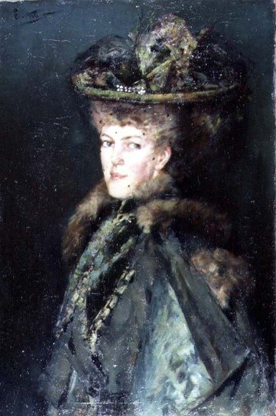 Portrait of a Lady by Count Girolamo Pieri Nerli