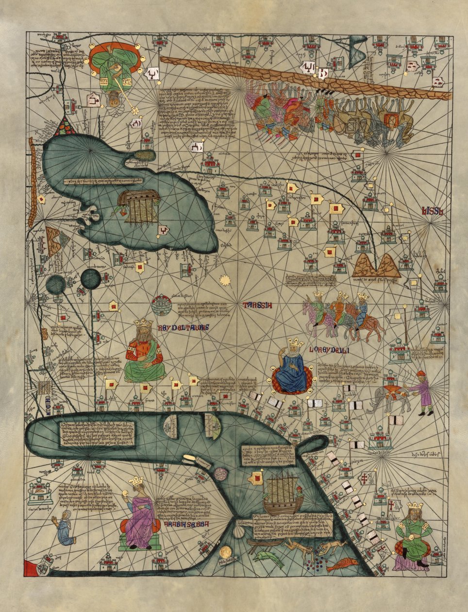 Catalan Atlas by Abraham Cresques