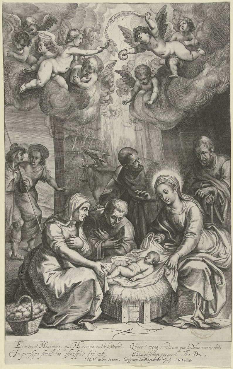 Adoration of the Shepherds by Crispijn van den Queborn