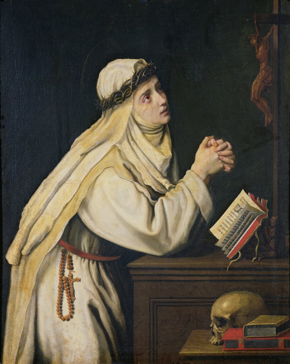 St. Catherine of Siena after a painting by Francisco Zurbaran by Cristofano Allori