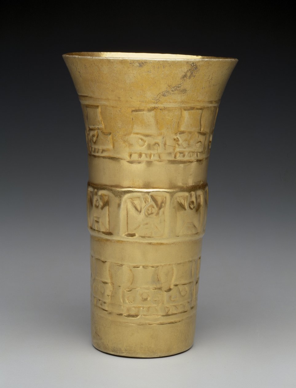 Cup: Birds and Heads, 900-1100 by Culture Sicán