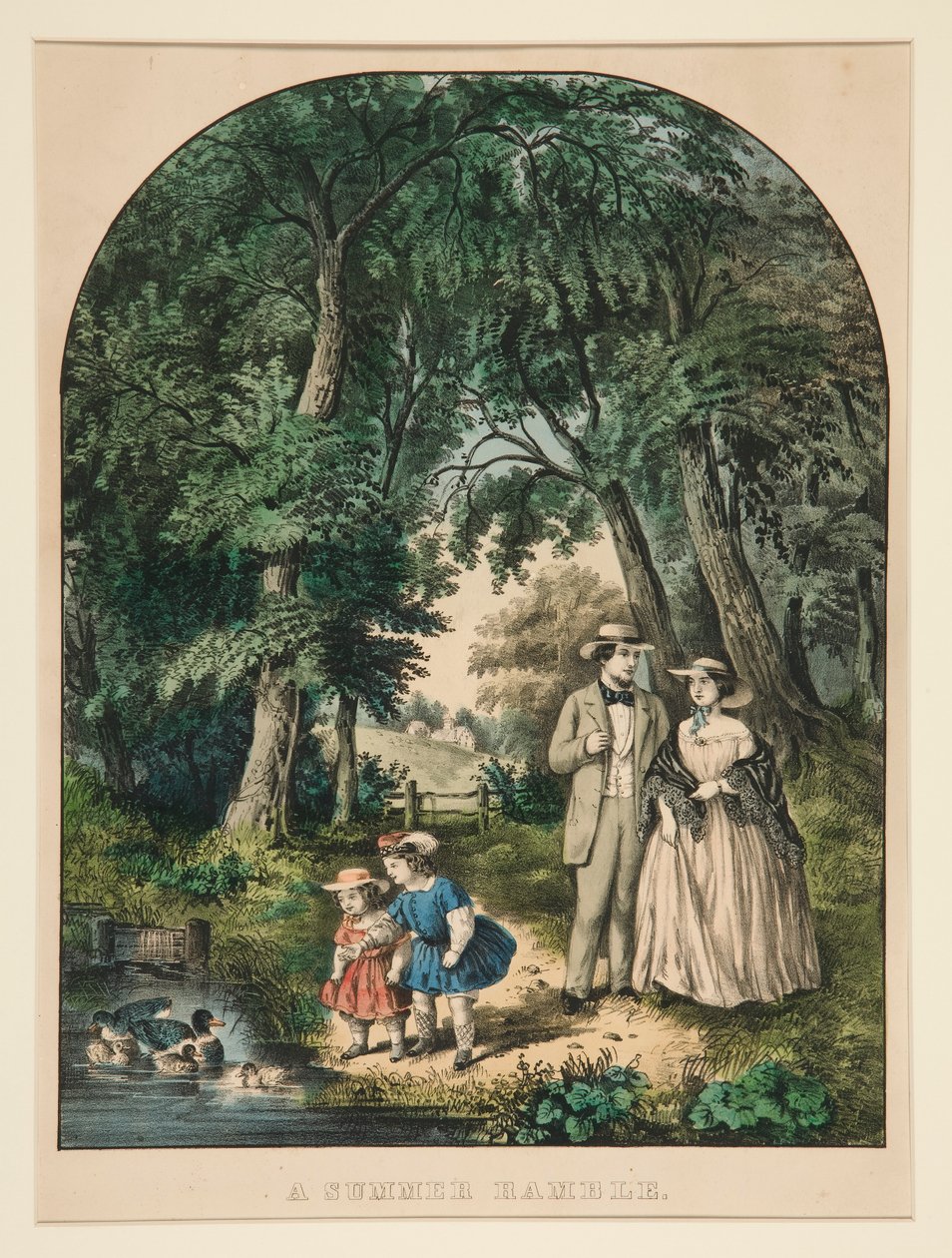 A Summer Ramble by Currier and Ives