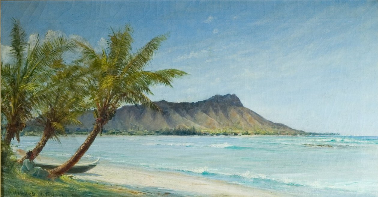 Waikiki Beach in Sunlight by D. Howard Hitchcock