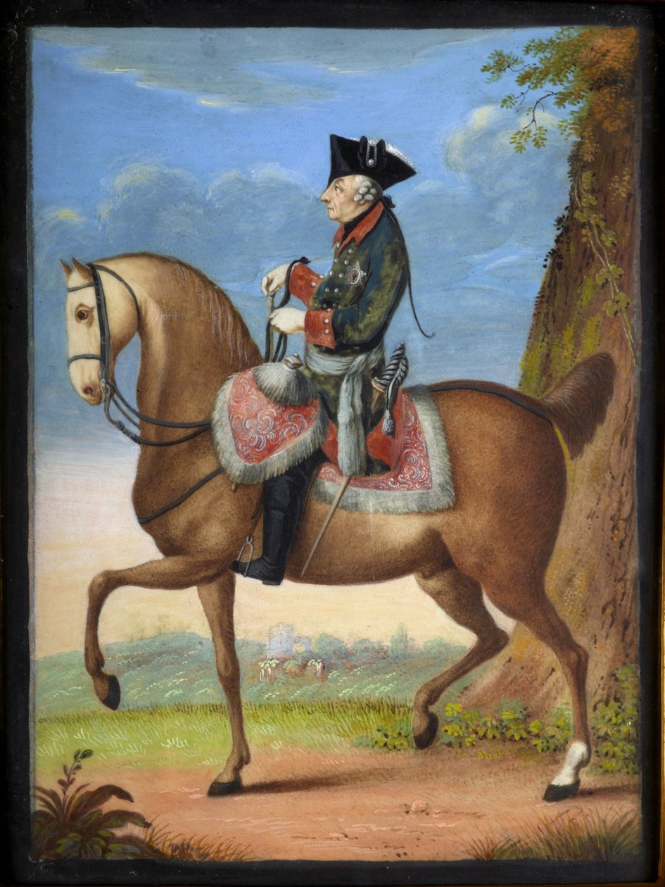 Frederick the Great on Horseback by Daniel Nikolaus Chodowiecki