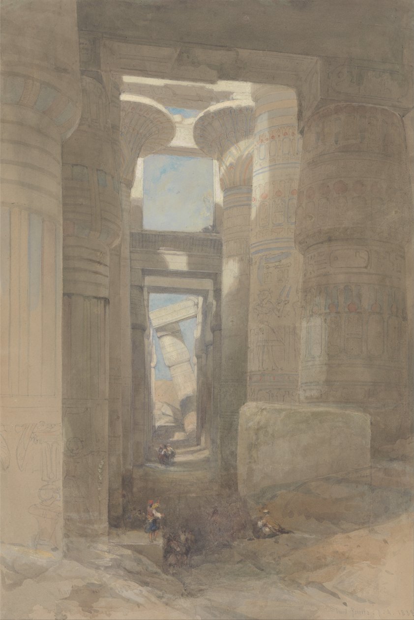 The Great Temple of Amon Karnak, The Hypostyle Hall by David Roberts