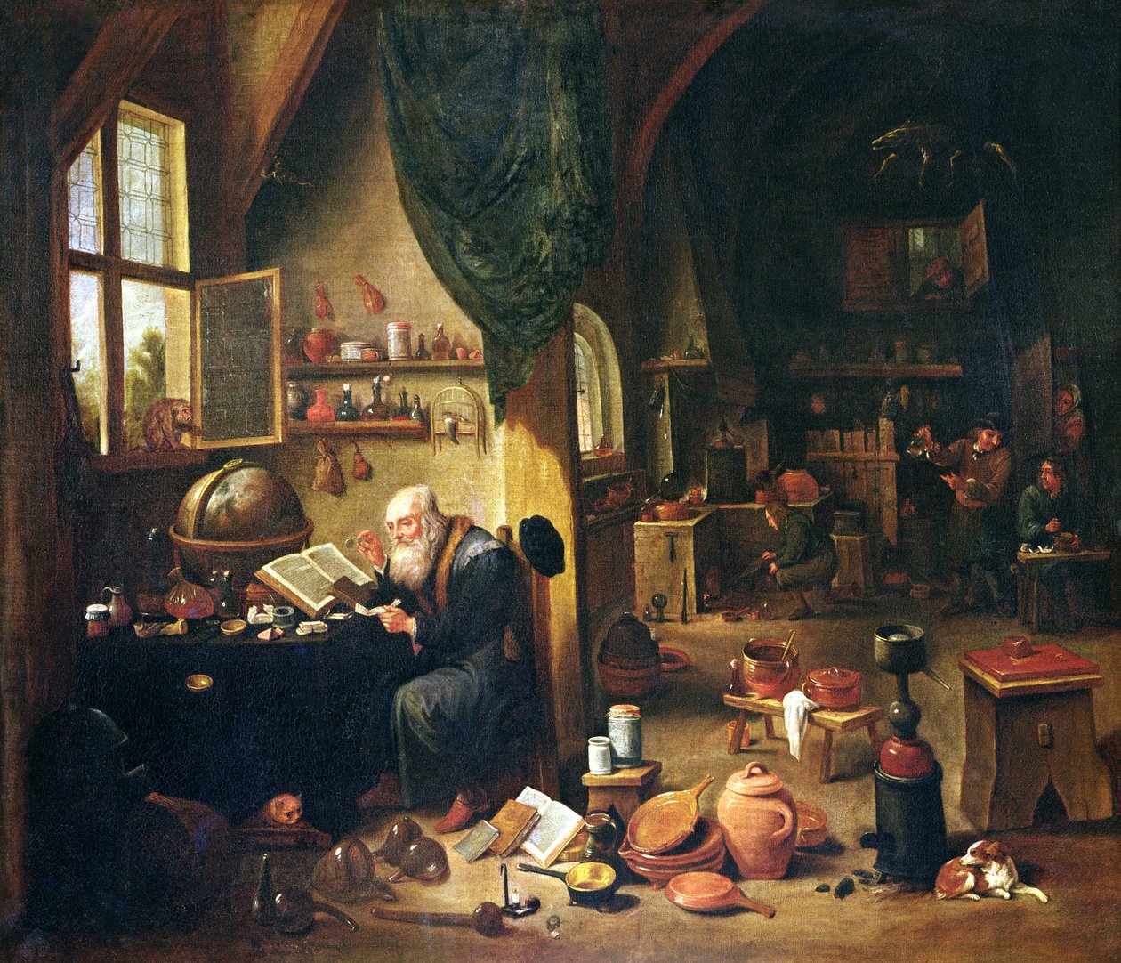 An Alchemist in his Workshop by David Teniers the Younger