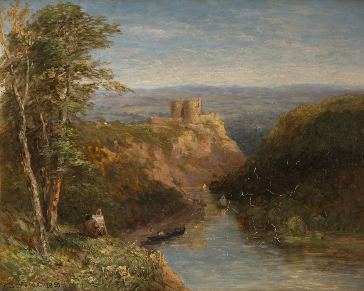 Kilgerran Castle, Pembrokeshire, 1852 by David Cox the elder