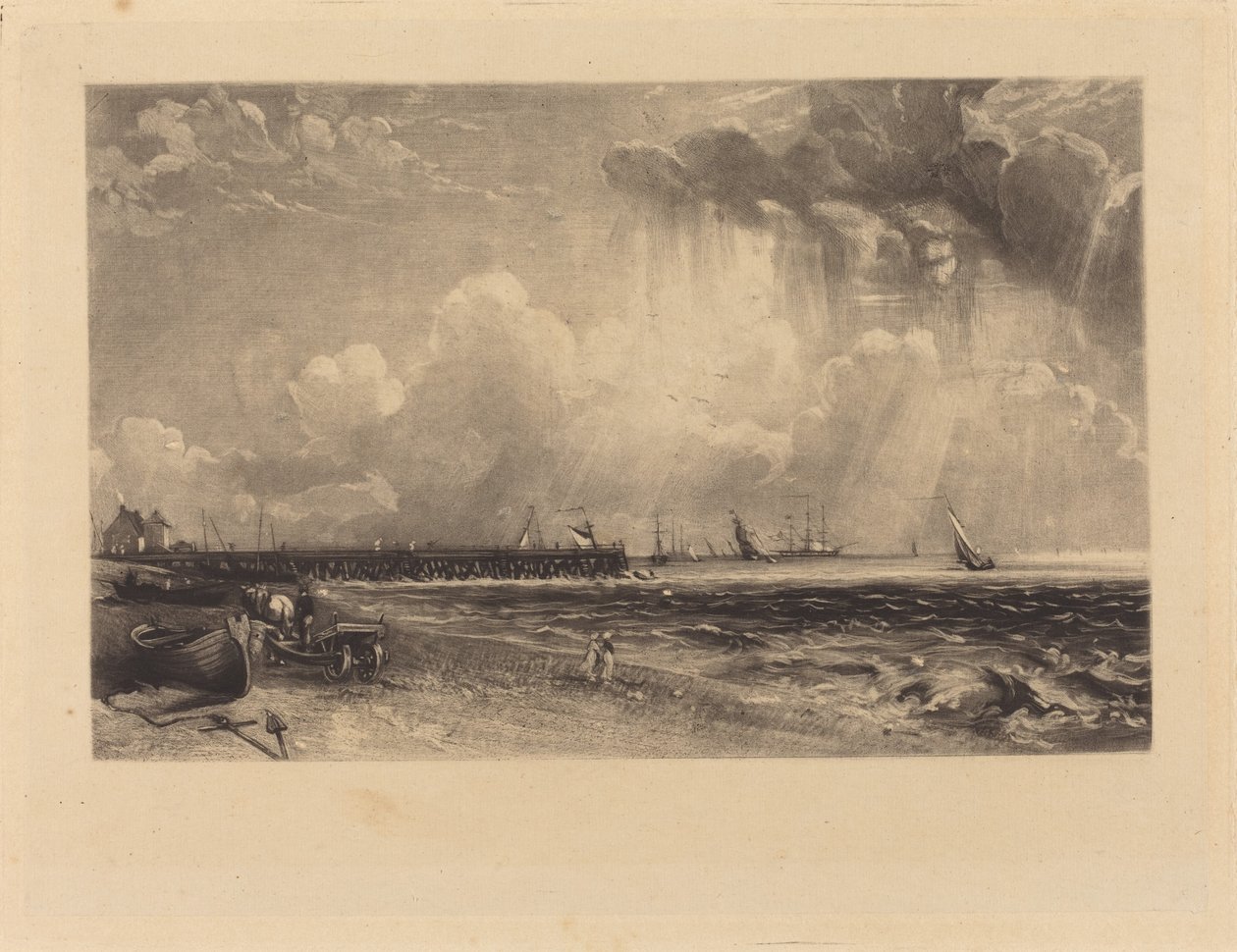 Yarmouth, Norfolk by David Lucas after John Constable