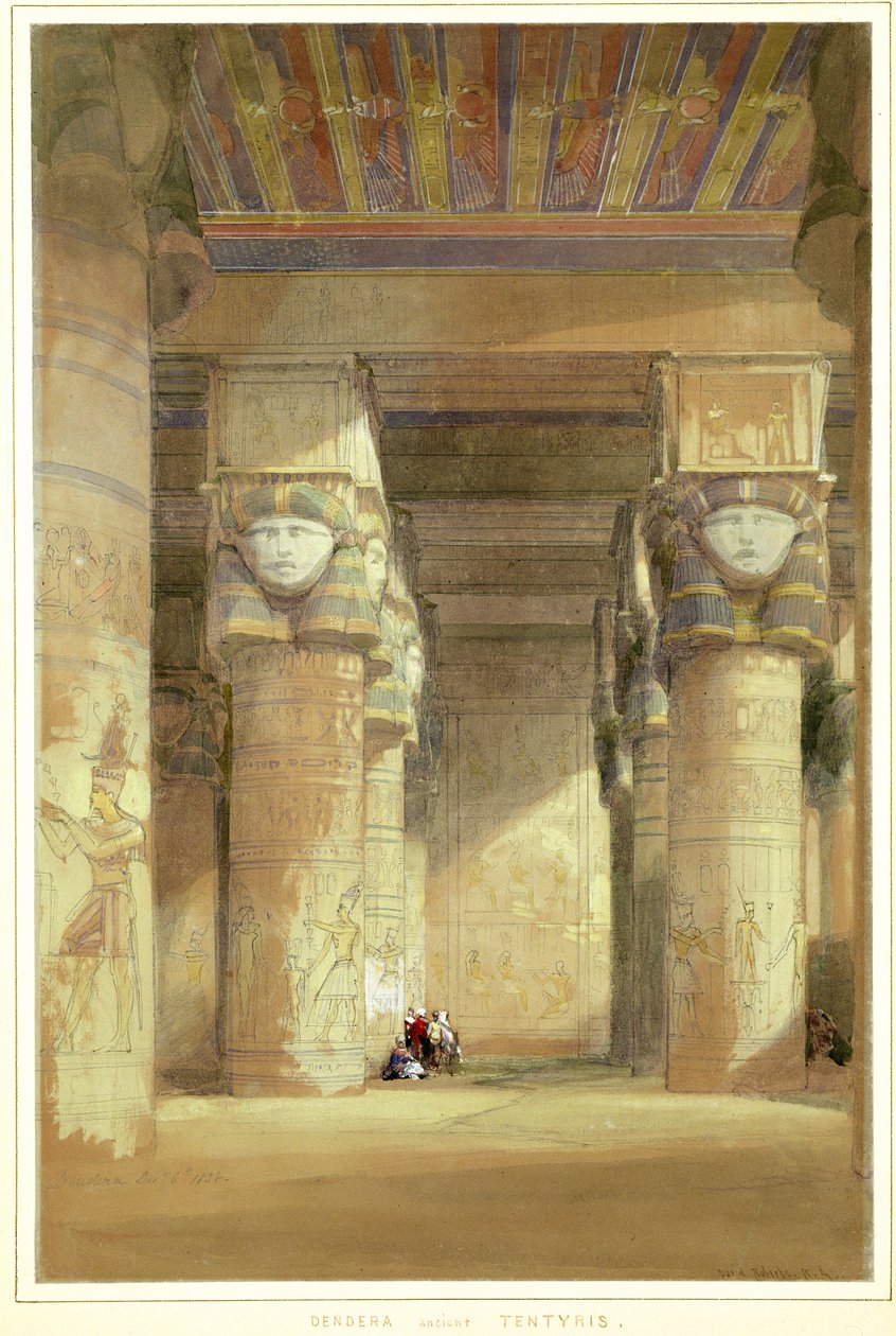 Dendera ancient Tentyris by David Roberts