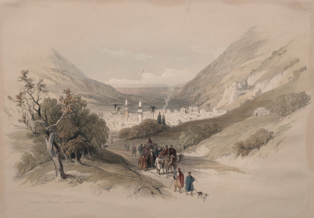 Entrance to Nablus by David Roberts