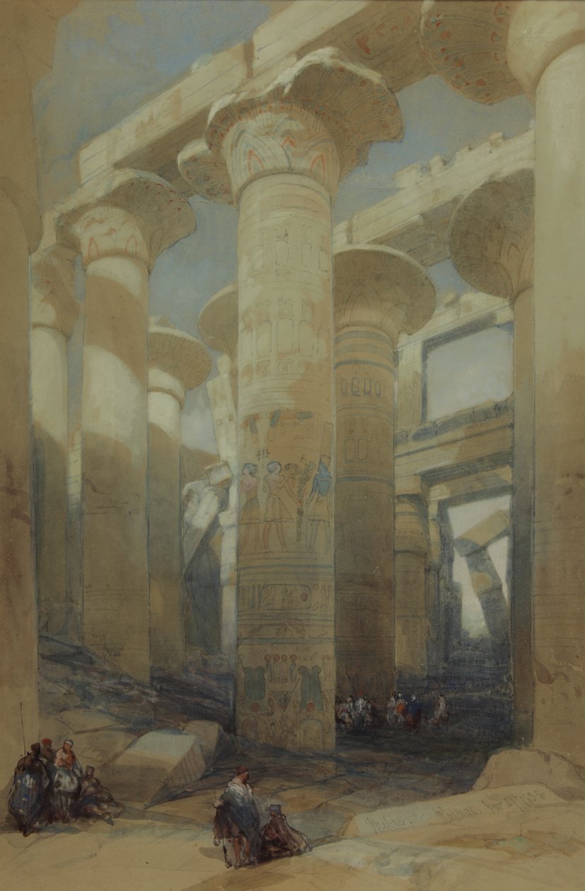 The Temple, Karnak by David Roberts