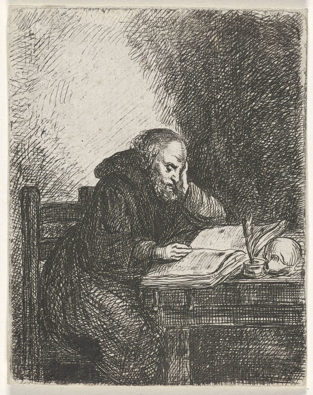 Reading Monk by David van der Kellen