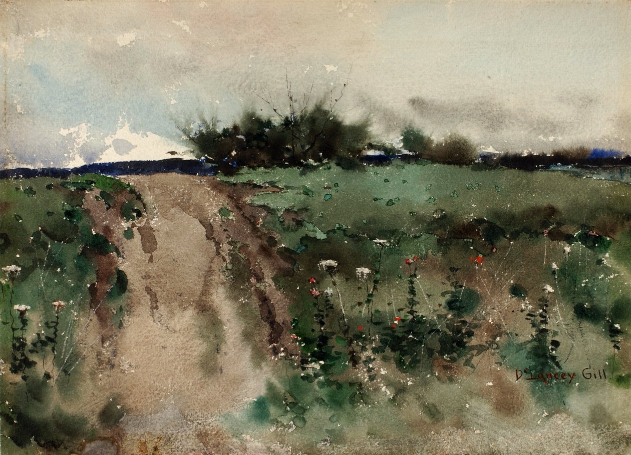 Landscape Sketch by De Lancey Gill