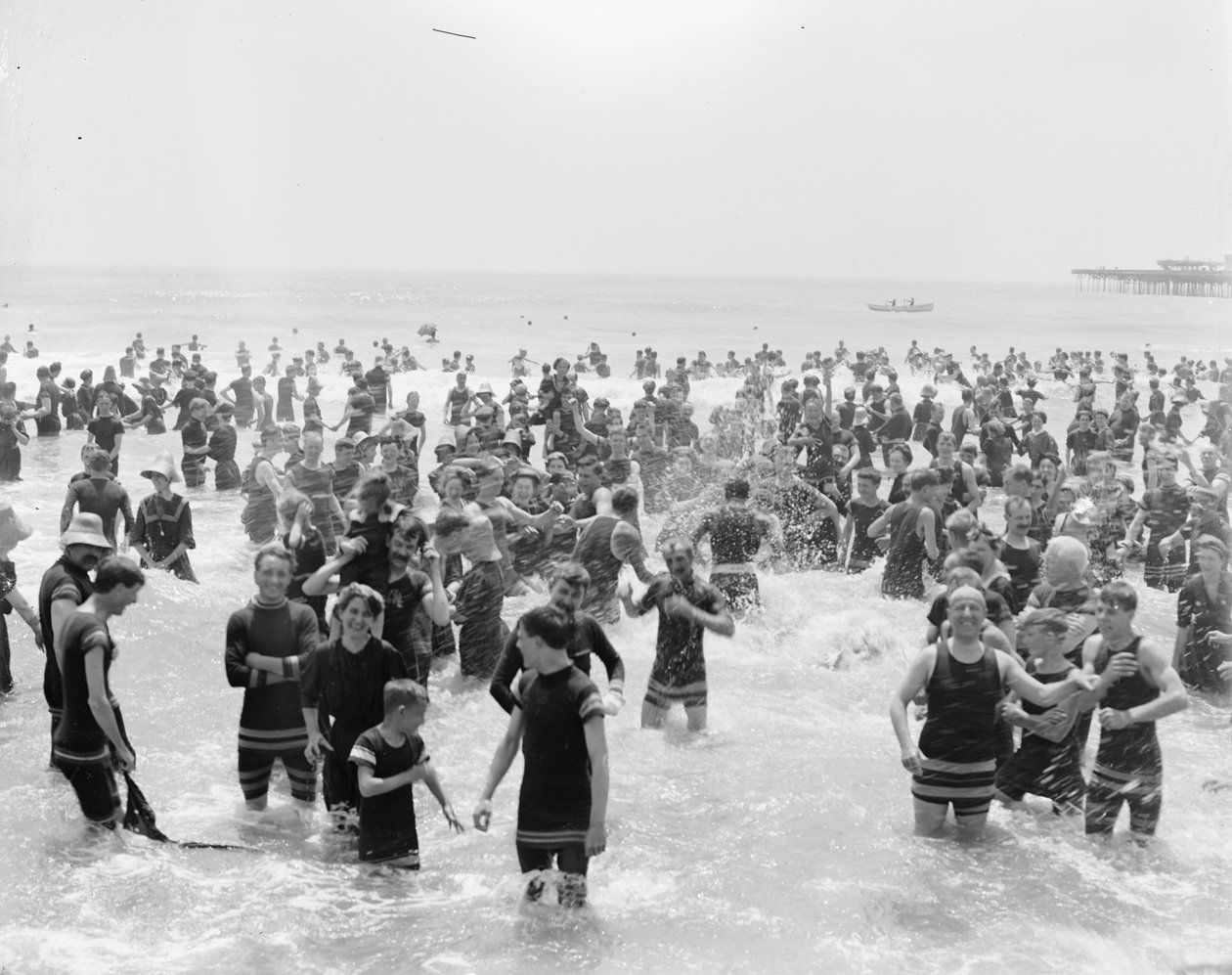 Bathers, Atlantic City, New Jersey by Detroit Publishing Co.