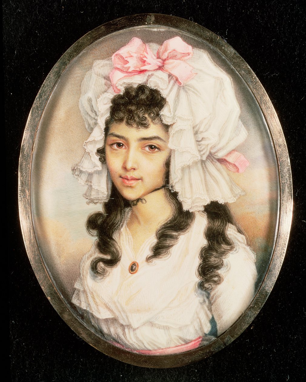 Miniature Portrait of a Girl by Diana