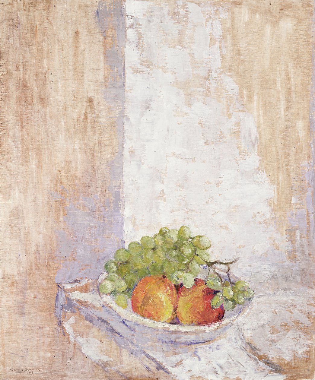 Peaches and Grapes by Diana Schofield