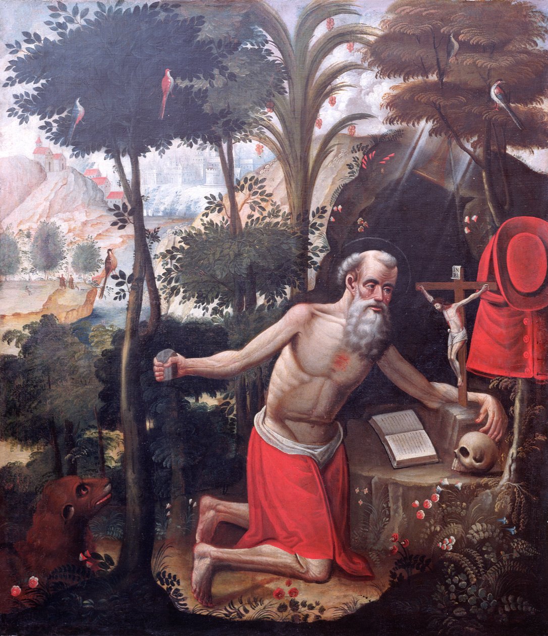 St. Jerome by Diego Quispe Tito