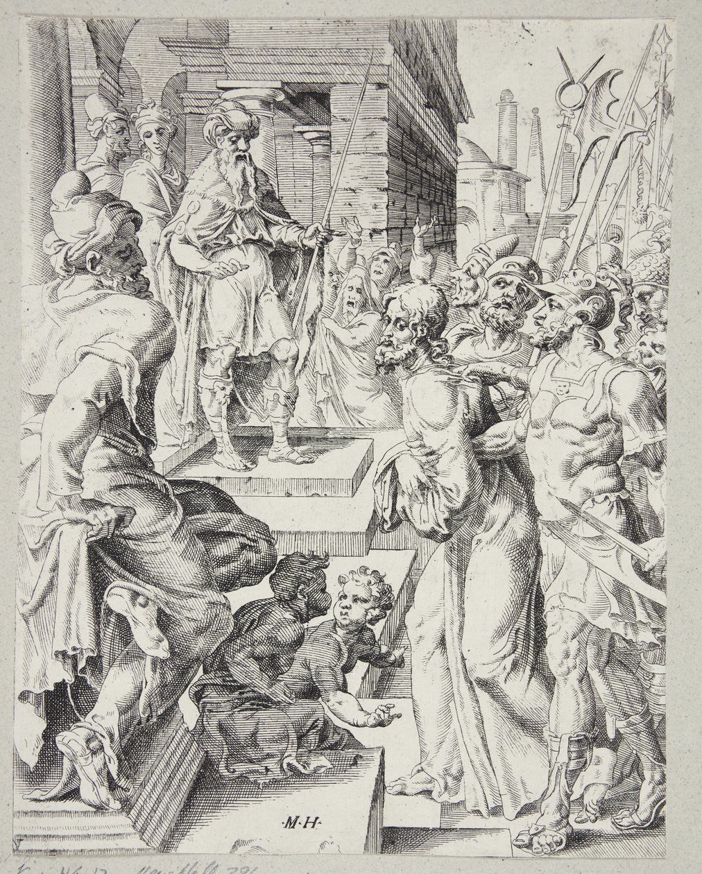 Christ Before Pilate by Dirck Volckertsz. Coornhert