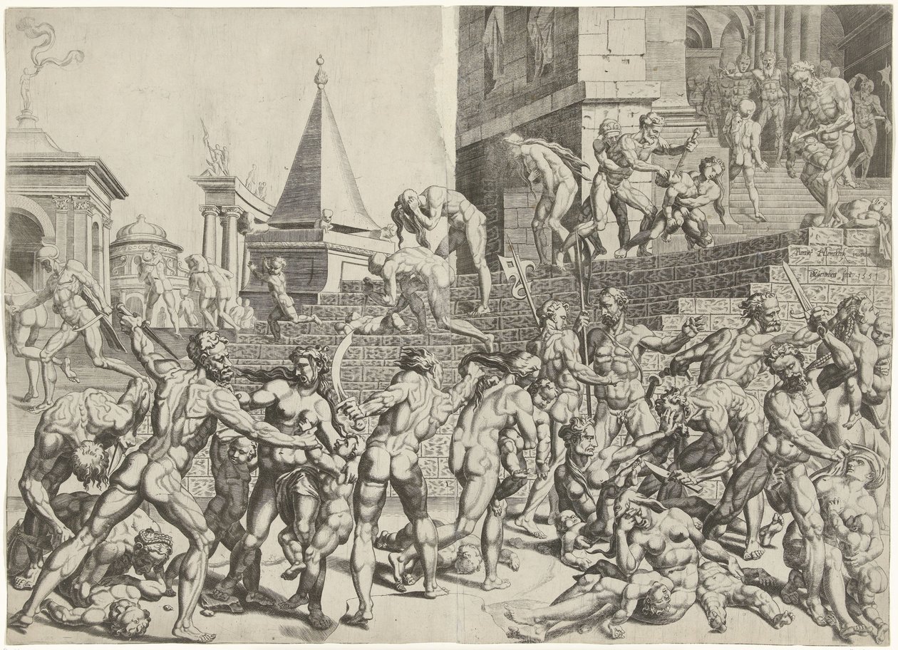 Massacre of the Innocents in Bethlehem by Dirck Volckertsz. Coornhert