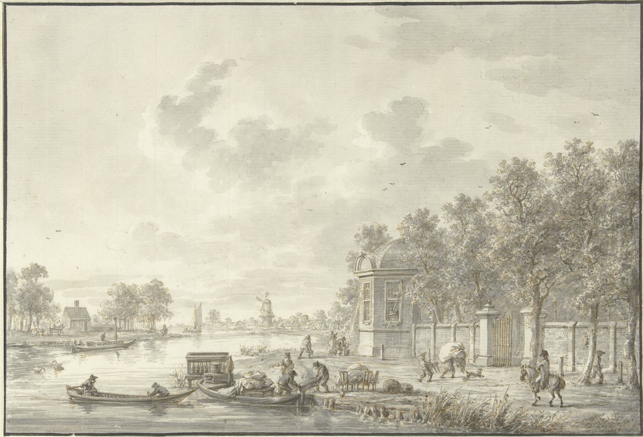 View on the Spaarne by Dirk Langendijk